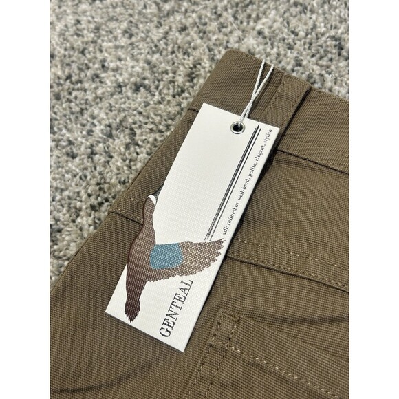 NWT Genteal Men's Pants Size 36 x 32 Flex Canvas 5-Pocket Stretch 988 Walnut - Picture 3 of 6